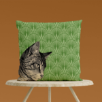 Coussin Felicia motif de chat pour un style original et cosy
