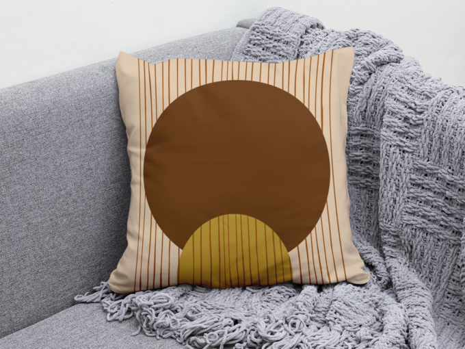 Coussin Terralia lavable en machine avec motif bohème géométrique