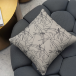 Coussin Silver Avia lavable en machine avec design moderne