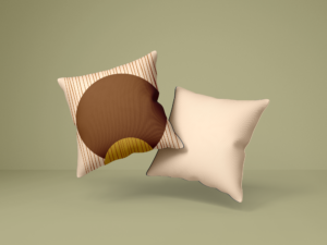 coussin abstrait impremalia maroc